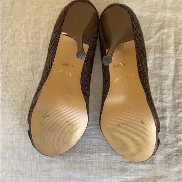 Dollhouse Becky Cloth Black/Brown Heels - Size 6.5 - Picture 6 of 7